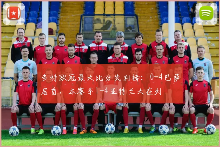 多特欧冠最大比分失利榜：0-4巴萨居首，本赛季1-4亚特兰大在列